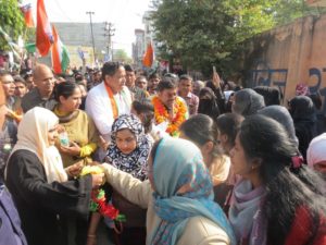 Congress Bharat Jodo Yatra Swagat - Dr Siraj Uddin Hashmi Amroha Hashmi girls Degree College